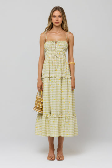 Olivia Dress in Cotton Zest