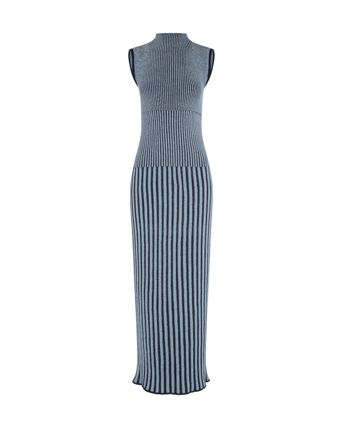 Golfo Maxi Dress | Navy- Light Blue