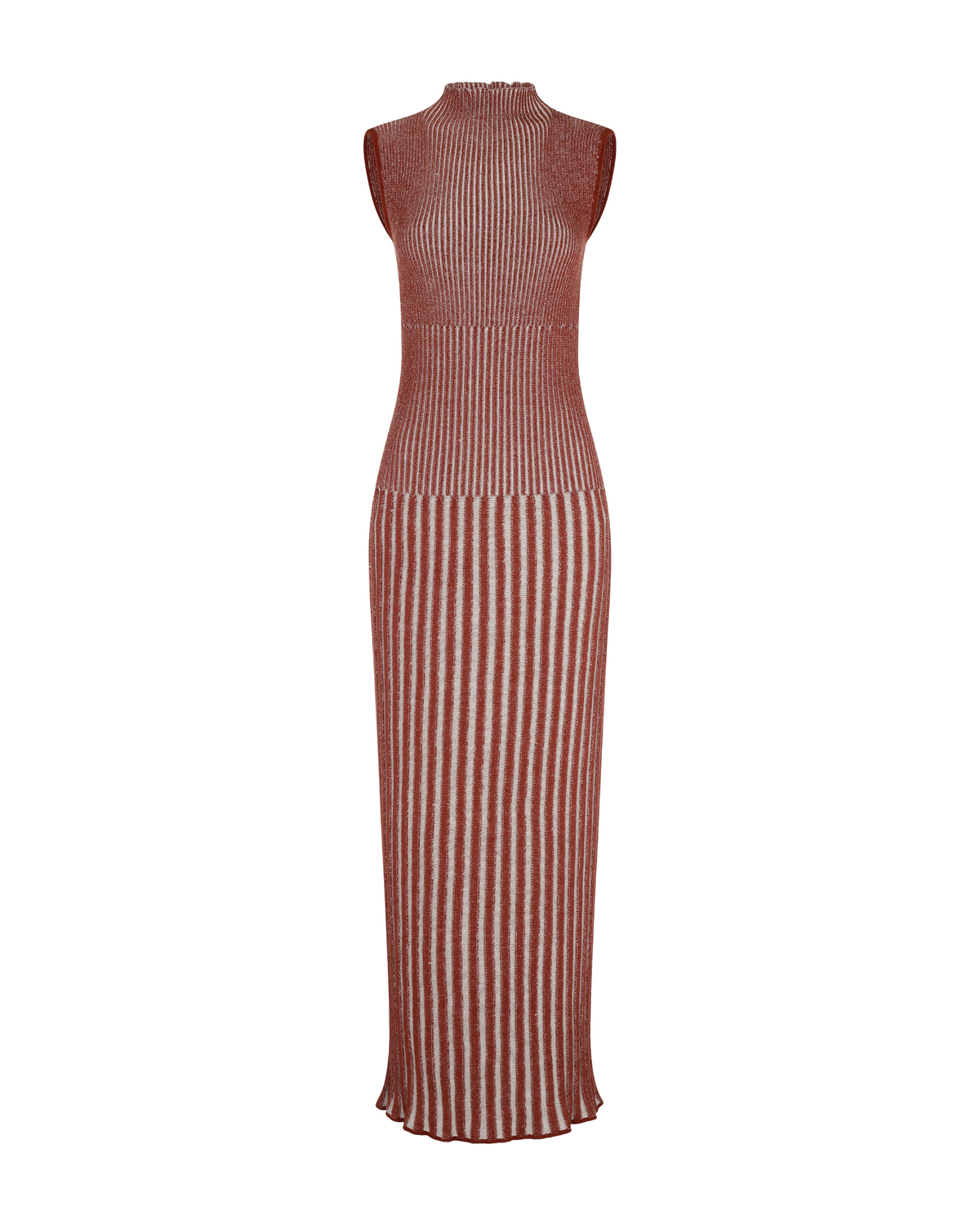 Golfo Maxi Dress | Brown-Tobacco