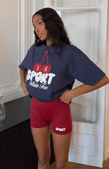 Club 14 Peyton Bike Shorts Burgundy