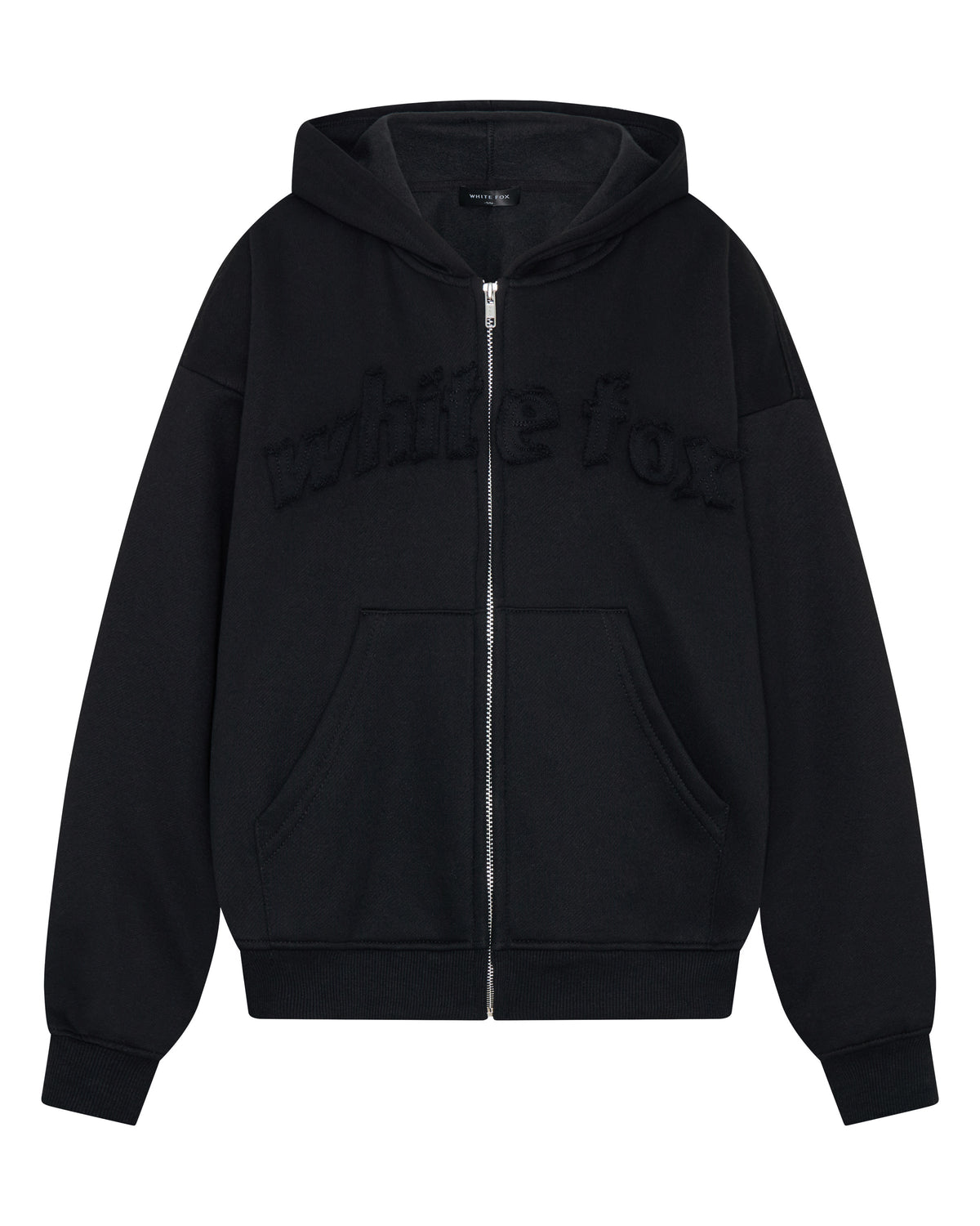 From The Archives Lexi Boxy Zip Front Hoodie Black